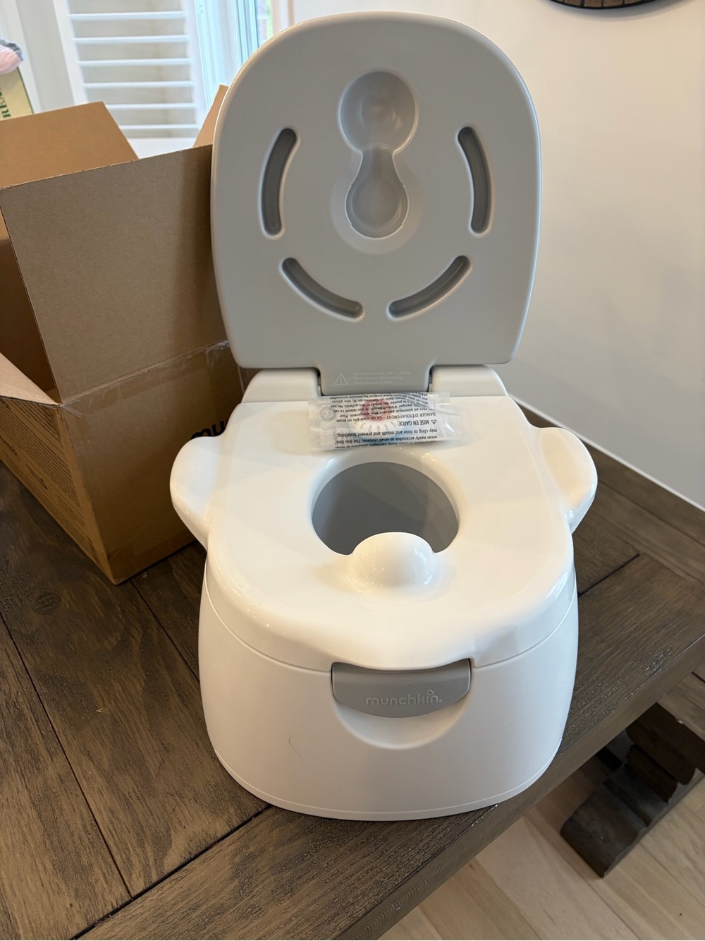 Munchkin White Toddler Training Potty with Backrest